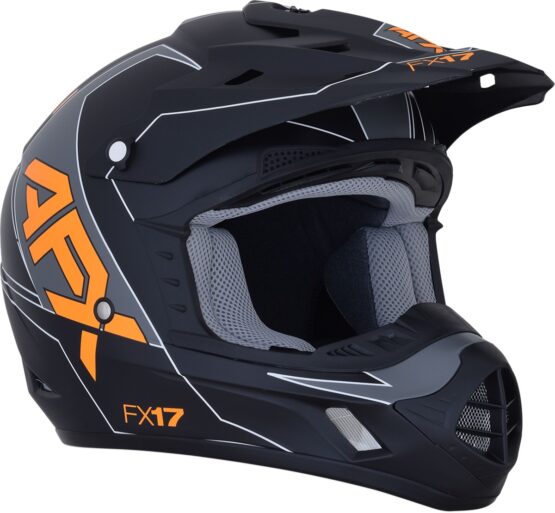 FX-17 Full Face Offroad Helmet Matte Orange 2X-Large - Image 6