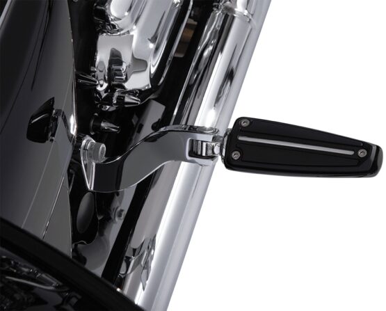 Ciro Black Rail Footpegs w/ Harley Male Mount - Image 3