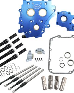 S&S Cam Chest Kit Chain Drive Black Pushrods for Harley Twin Cam