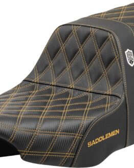 Saddlemen Pro Series SDC Performance Seat Gold Stitch FLT/FLH 2023-24