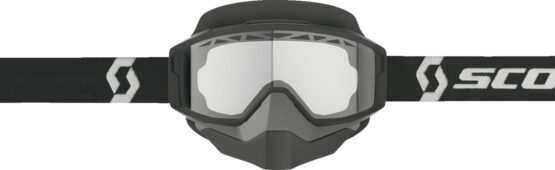 Scott Split OTG Snow Cross Goggles Black/White Clear Lens - Image 3