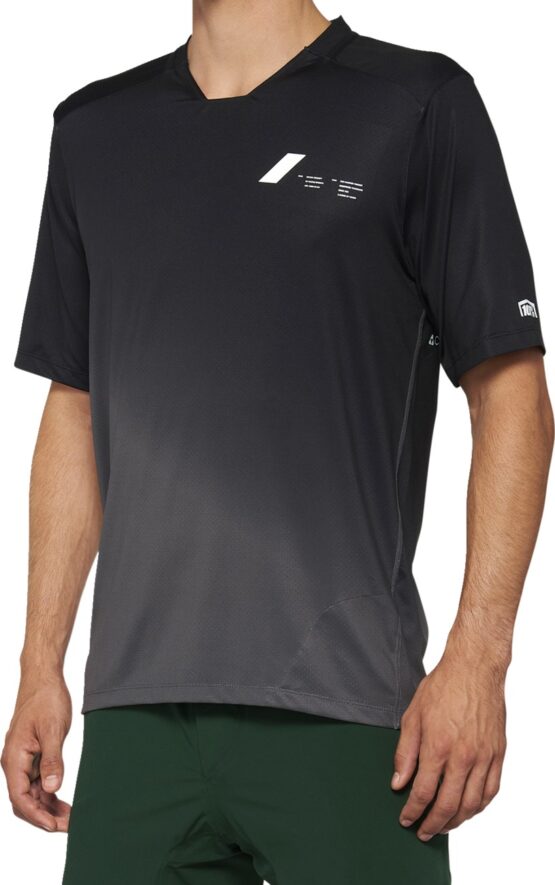 100% Men's Celium Jersey Black/Charcoal XL