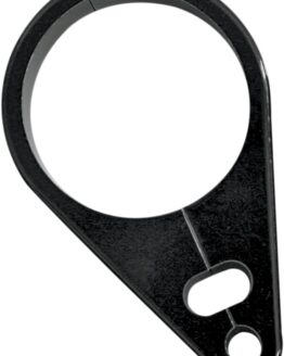 Drag Specialties Dual Cable Clamp Black 1-1/4in Billet Aluminum
