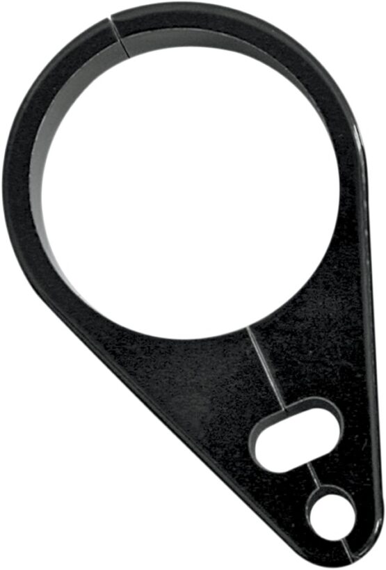 Drag Specialties Dual Cable Clamp Black 1-1/4in Billet Aluminum