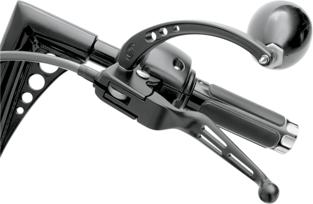 Drag Specialties Slotted Wide Blade Lever Set Matte Black For Harley-Davidson - Image 4