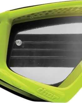 THOR Combat Racer Goggle Clear Lens Fluorescent Green Adult