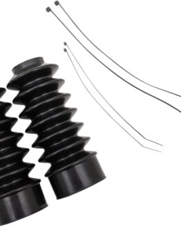 Drag Specialties Fork Boots Black Rubber Pair