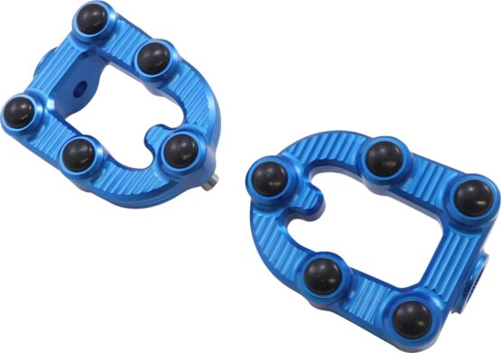 Arlen Ness MX Footpegs Blue Aluminum - Requires Mounts - Image 3