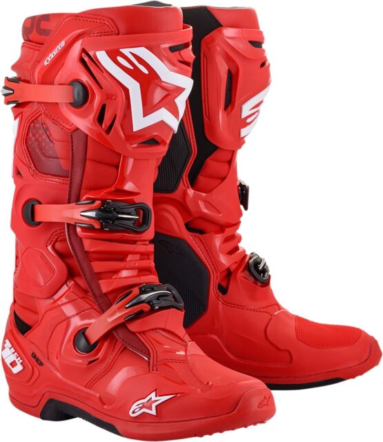 Alpinestars Tech 10 Boots Red US 10 Offroad Motocross Adult - Image 3