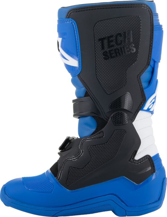 Alpinestars Youth Tech 7S Boots Blue/Black/White US 8 - Image 3