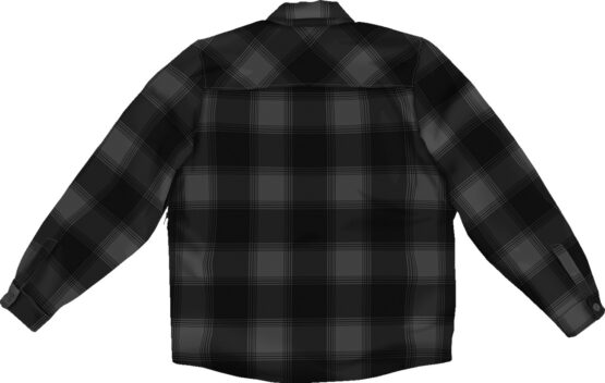 ICON Fallblock CX Flannel Jacket Men's 2XL Gray/Black - Image 2