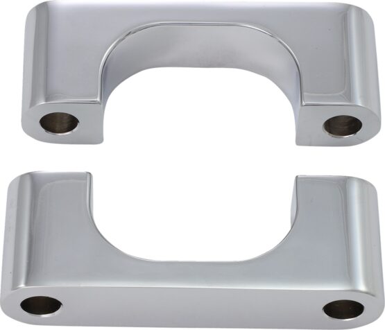 Klock Werks Tire Hugger Front Fender Mounting Blocks Chrome For 21in Wheels