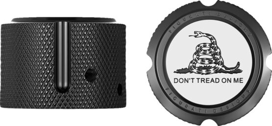 Figurati Designs Front Axle Nut Cover Black Don't Tread On Me Harley For - Image 2