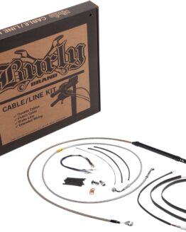 Extended Braided S.S. Control Cable Kit For 14" Gorila Bars