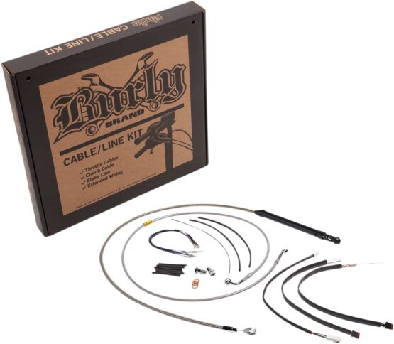 Extended Braided S.S. Control Cable Kit for 18" Gorilla Bars - Image 2