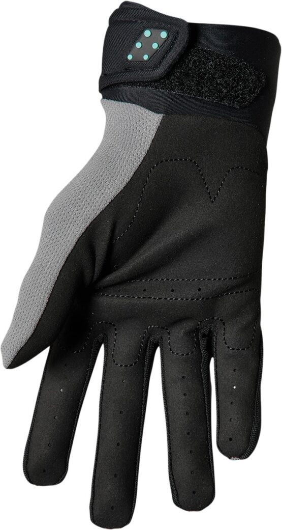 THOR Spectrum Gloves Men's Medium Black/Gray/Mint - Image 3