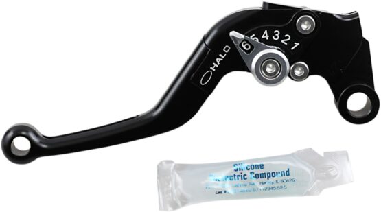 Halo Aluminum Adjustable Folding Clutch Lever - Black