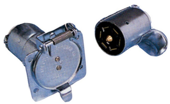 CEQUENT 7 Way Metal Connector with Plastic Core, 12V