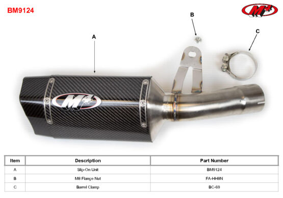 Tech 1 Carbon Fiber Slip On Exhaust - Image 2