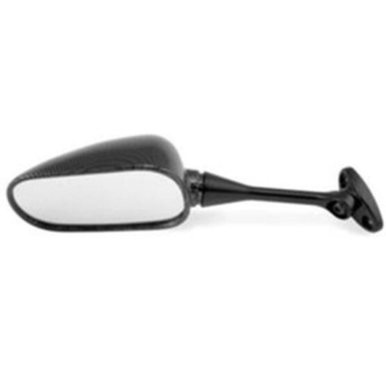 BikeMaster Carbon Fiber Replacement Mirror Left Side Black