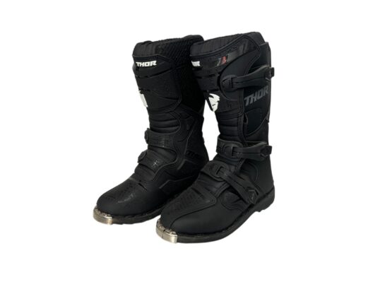 Blitz Xp Dirt Bike Boots - Black Mx Sole Us Size Youth 04