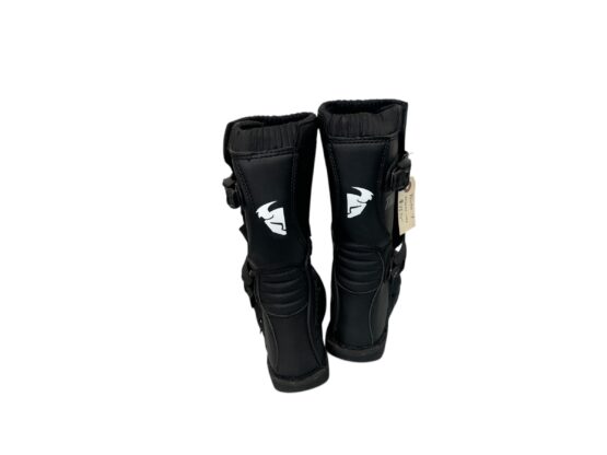 Blitz Xp Dirt Bike Boots - Black Mx Sole Us Size Youth 04 - Image 4