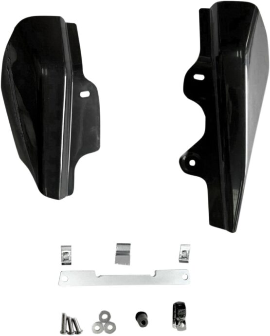 Drag Specialties Frame Mounted Heat Deflectors Black For Harley-Davidson - Image 2