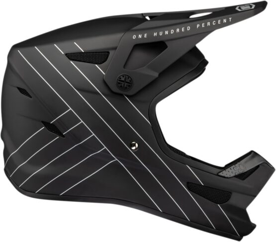 100% Status Bike Helmet Black Large - Image 3