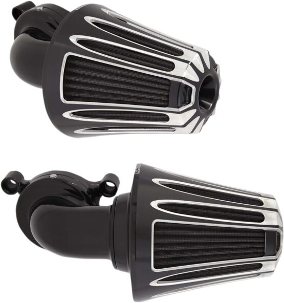 Arlen Ness Black Monster Sucker Air Cleaner Kit - Deep Cut Design - Image 4