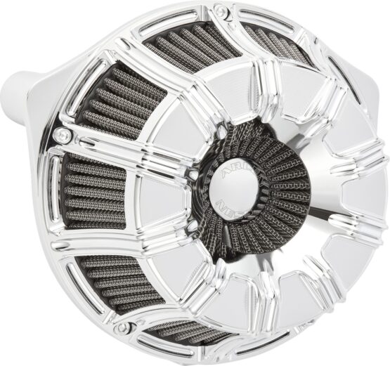 Arlen Ness Inverted Series 10-Gauge Air Cleaner Kit Chrome For Harley FLH/Touring