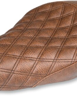 Renegade Lattice Stitched Solo Seat Brown Gel