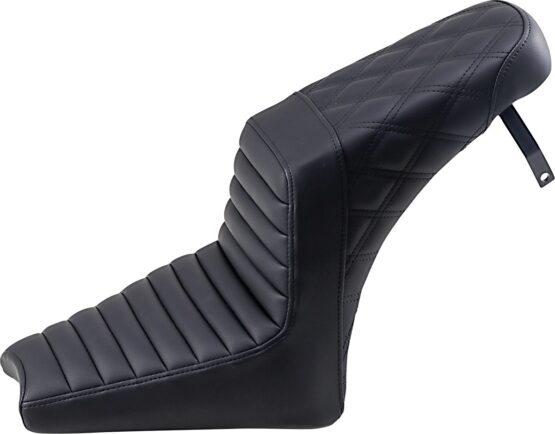 Black Step-Up Tuck and Roll 2-Up Seat