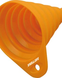 Shindy 16-821 Silicone Folding Funnel, Orange - Compact & Durable