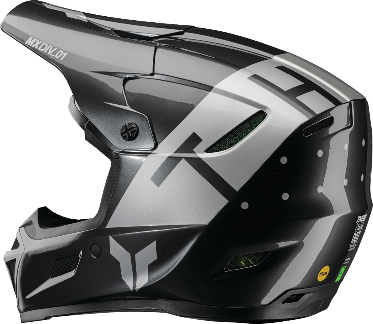 Thor Reflex Sport Rogue MIPS Helmet XL Charcoal/Silver - Image 3