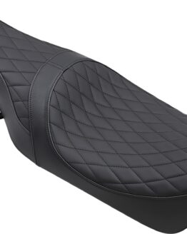 Caballero Diamond Leather 2-Up Seat - Black