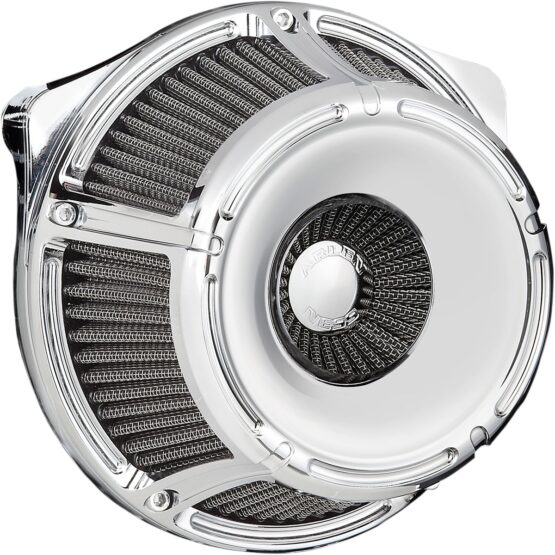 Slot Track Inverted Series Air Cleaner Kit Chrome by Arlen Ness
