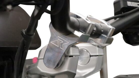 ROX Speed FX 2.4in Pivoting Bar Risers Silver For BMW R1300GS/Adventure - Image 4