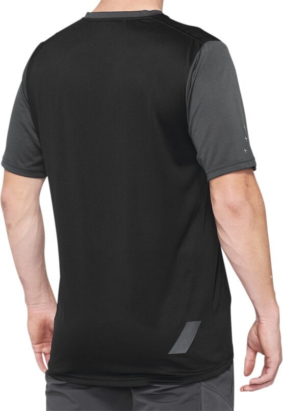 100% Men's Ridecamp Jersey, Black/Charcoal, Medium - Image 2