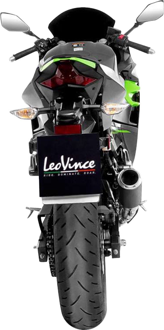 LeoVince LV Corsa Carbon Fiber Slip-On Muffler For Kawasaki Ninja 500 - Image 4