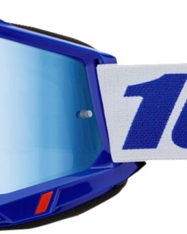 100% Accuri 2 Goggles Blue with Blue Mirror Lens Adult