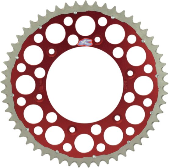 Aluminum Rear Sprocket Twinring 49T Red