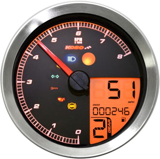 Silver Bezel Tnt-B Multi-function Speedo & Tach Gauge - Image 7