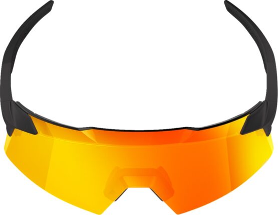 100 Percent Aerocraft Sunglasses Matte Soft Tact Black HiPER Red Mirror - Image 4