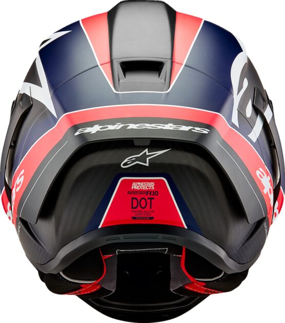 Alpinestars Supertech R10 Team Helmet Matte Black Red Blue Medium - Image 4