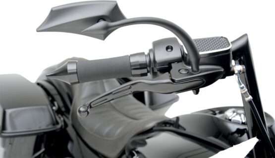 Slotted Aluminum Hydraulic Brake/Clutch Lever Set - Black - Image 4