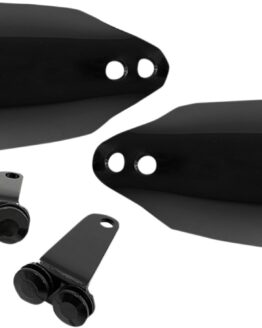 Memphis Shades Handguards Black Gloss For Harley Touring Softail