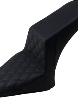 Step-Up Front Lattice Stitch 2-Up Seat - Black