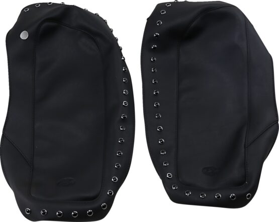 Mustang Studded Saddlebag Lid Covers Black