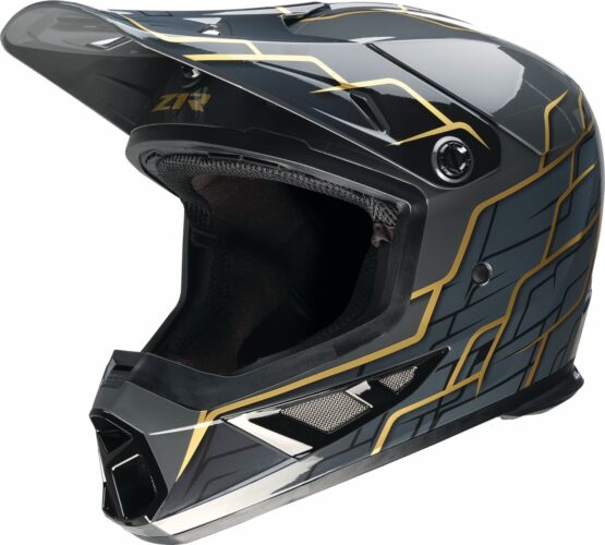 Z1R Rise 2.0 Hyacinth Helmet Gloss Black/Gold - L