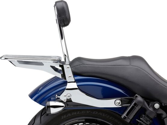 Cobra Detachable Backrest Round Chrome Fits Dyna 2006-2017 - Image 2